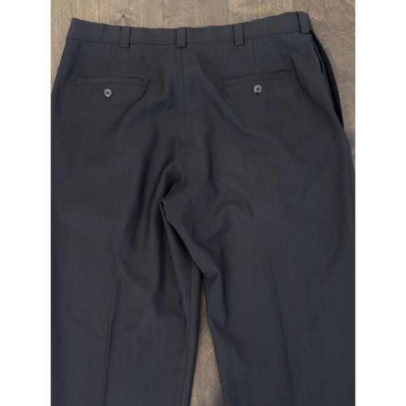 Haggar Repreve Dark Grey‎ Pleated Pants Men's 36X32 Classic Fit Expandable Waist - Picture 7 of 8